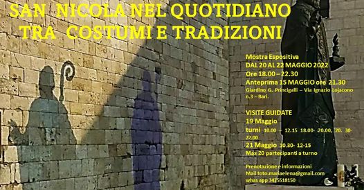 locandina della mostra san nicola nel quotidiano tra costumi e tradizioni